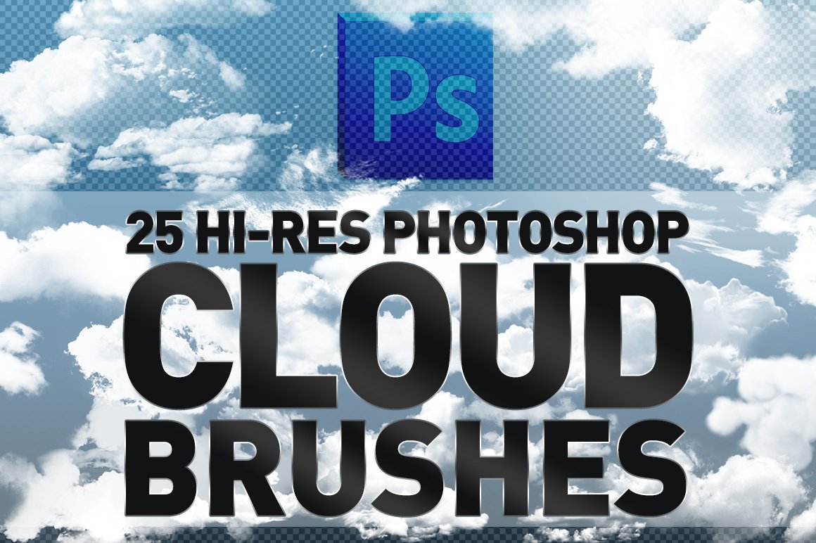 25 Hi-Res Cloud Brushescover image.