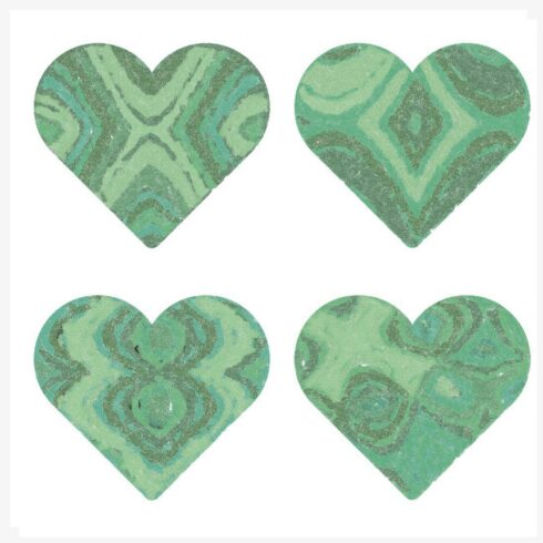 Watercolor Valentine Dusty Teal set of 8 300 nDPI cover image.