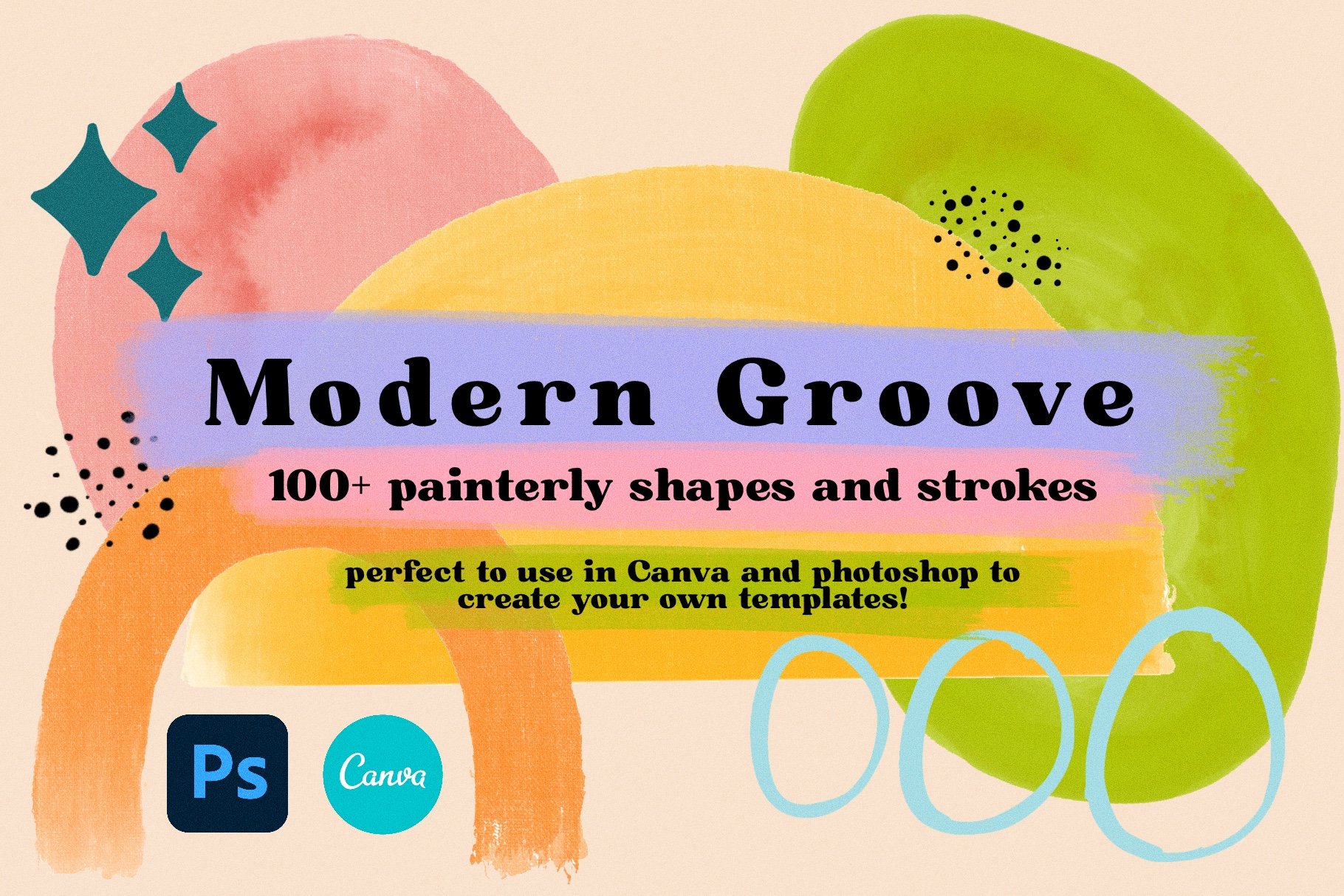 Modern Groove Shapes and Strokescover image.