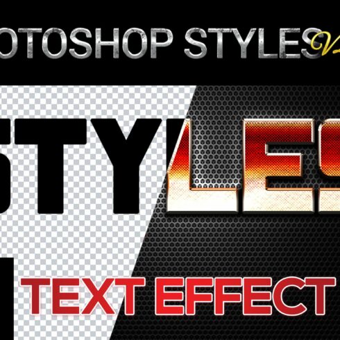 10 creative Photoshop Styles V263cover image.
