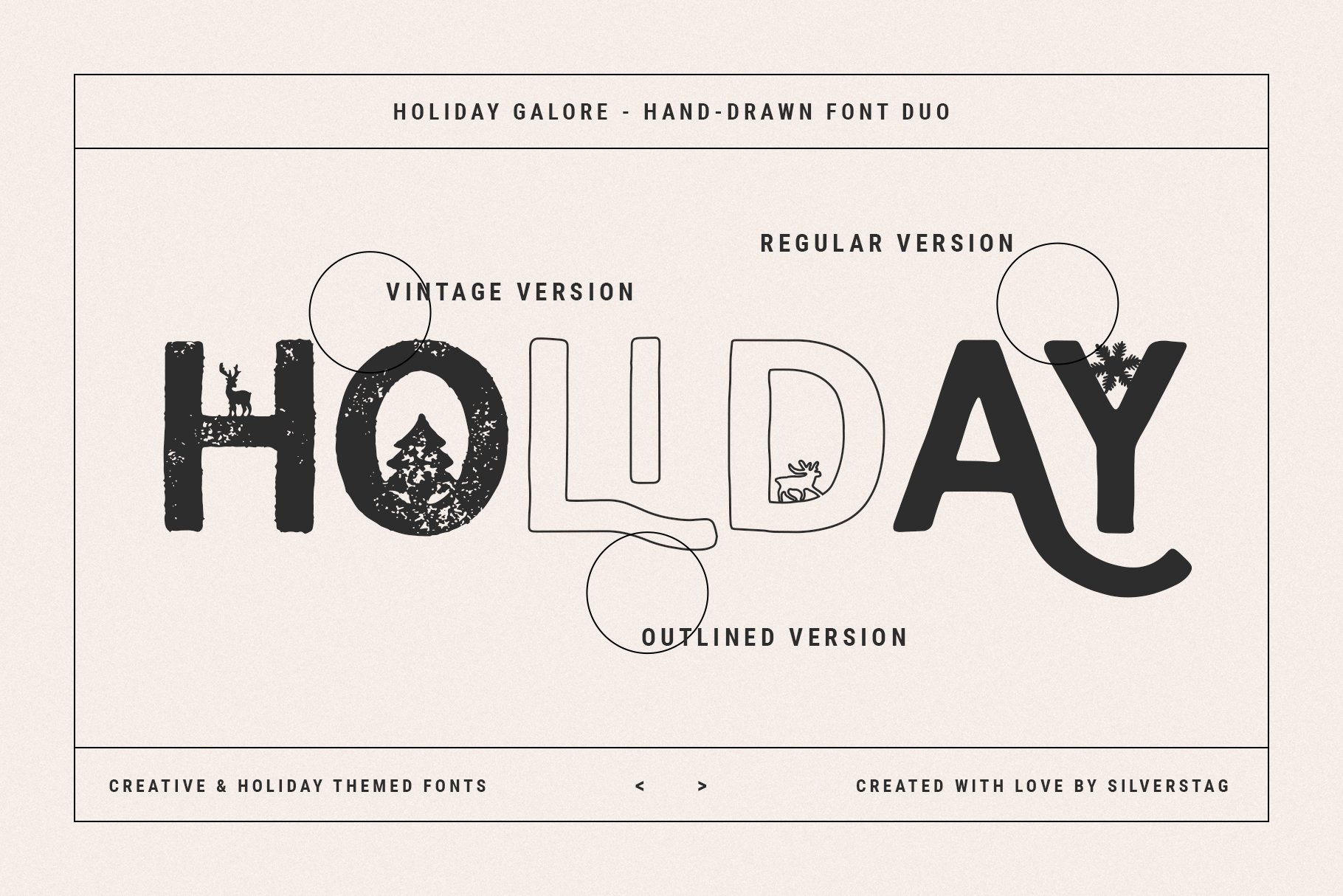 27 holiday galore font duo by silver stag 348