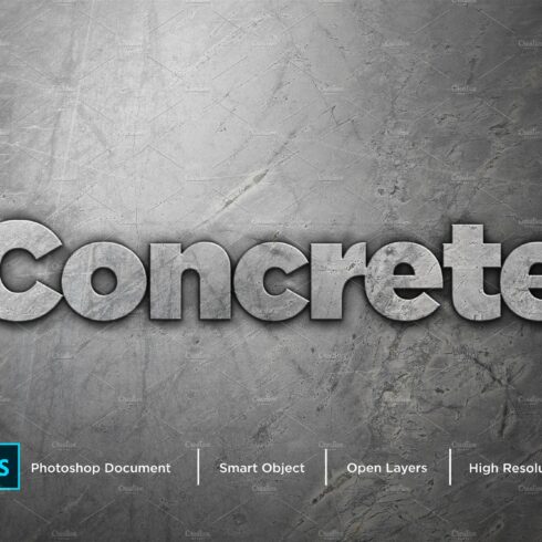 Concrete Text Effect & Layer Stylecover image.
