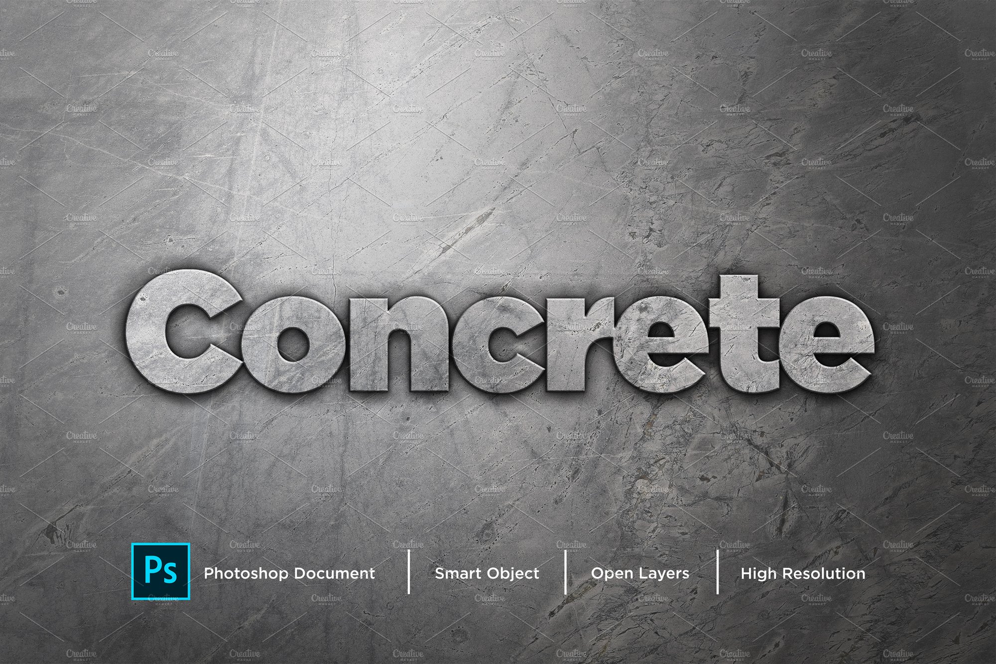 Concrete Text Effect & Layer Stylecover image.