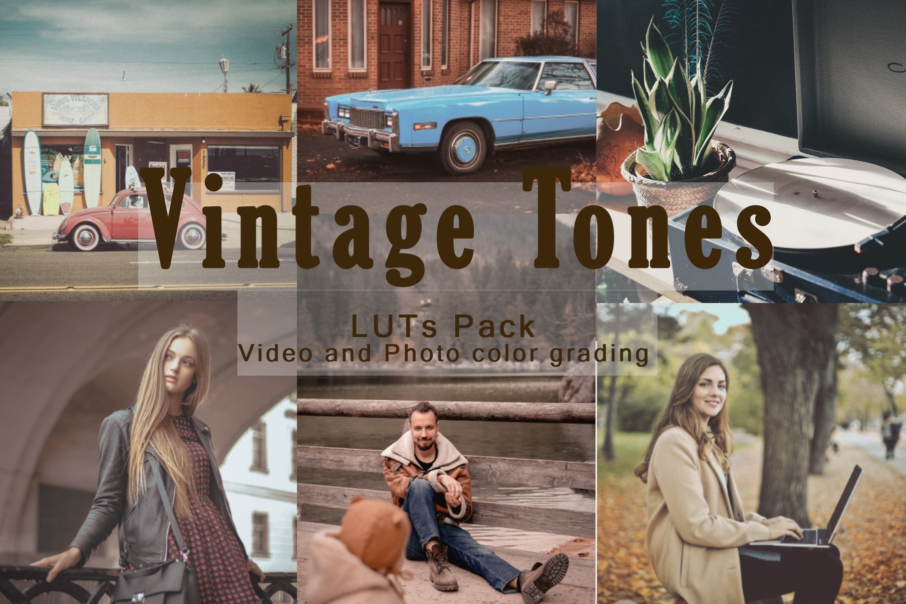 Vintage Tones -  LUTs Packcover image.