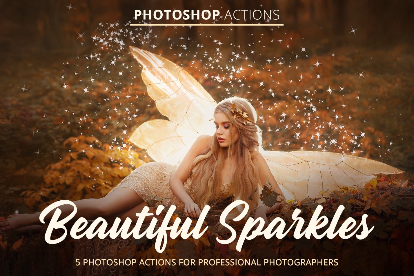 Beautiful Sparkles Actions for Pscover image.