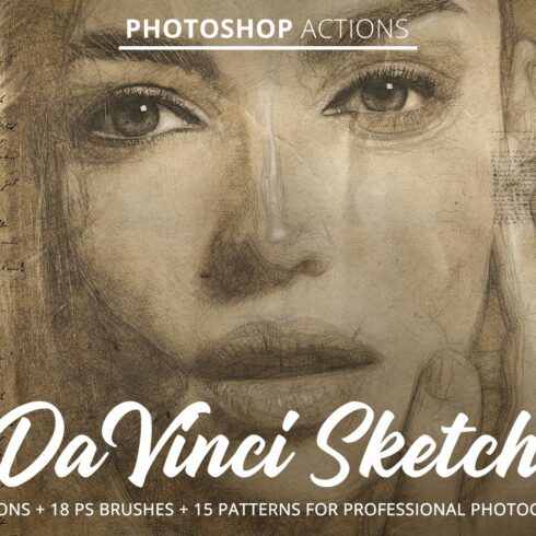 Da Vinci Sketch Action for Photoshopcover image.