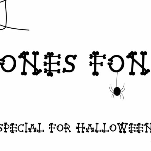 BONES HALLOWEEN  FONT cover image.