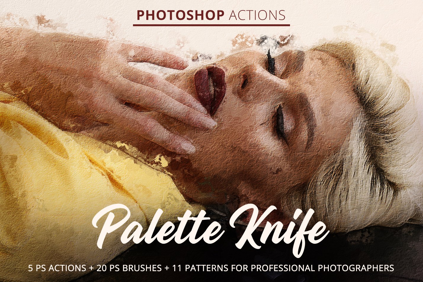 Palette Knife Actions for Photoshopcover image.