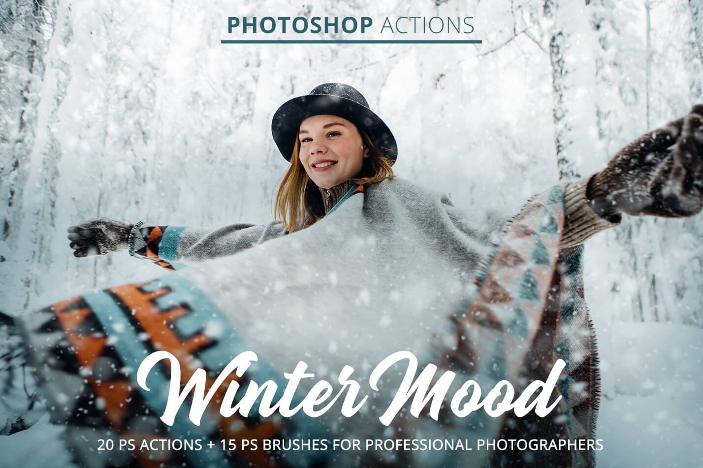 Winter Mood Actions for Photoshopcover image.