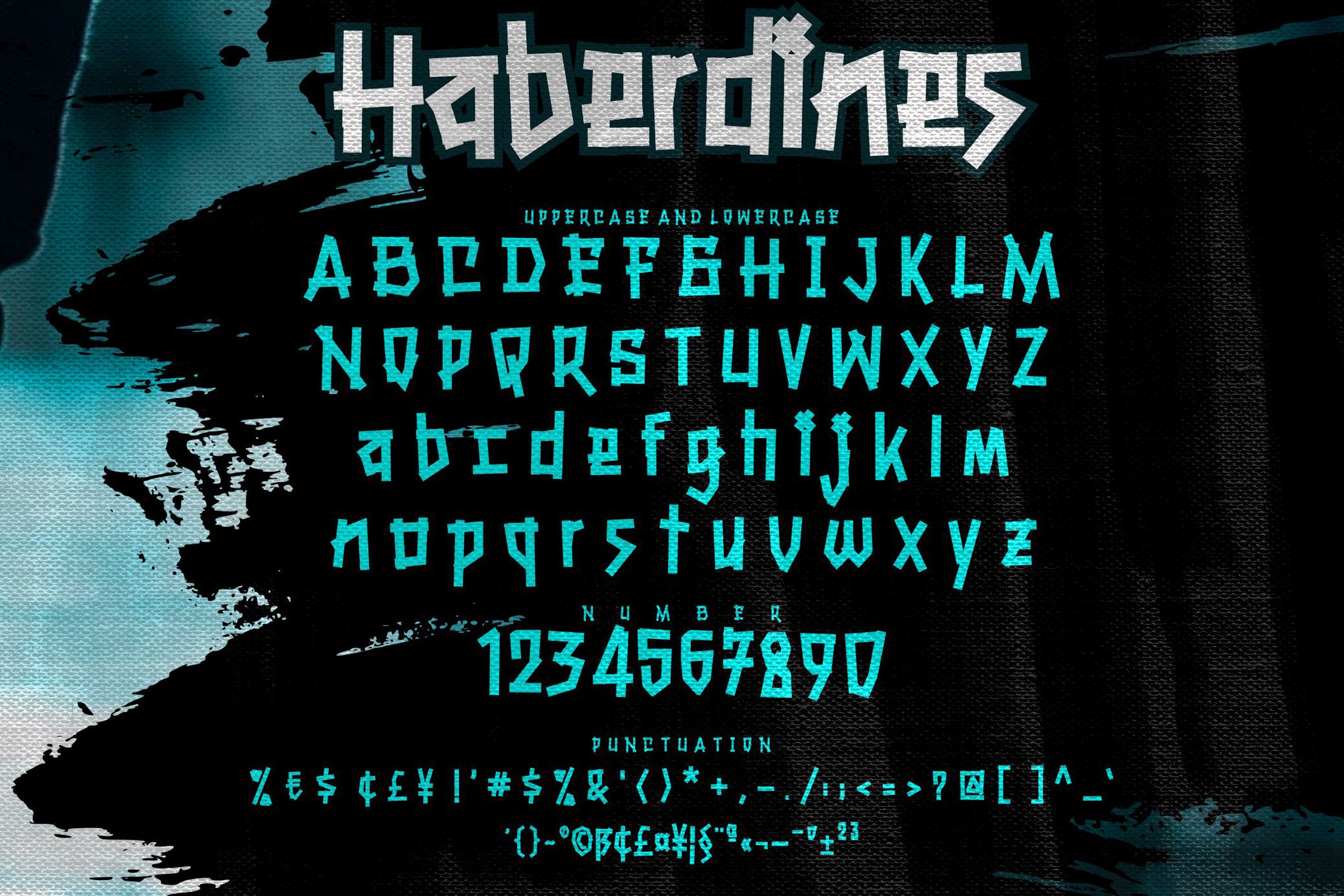 Haberdiness - Quirky Typeface preview image.