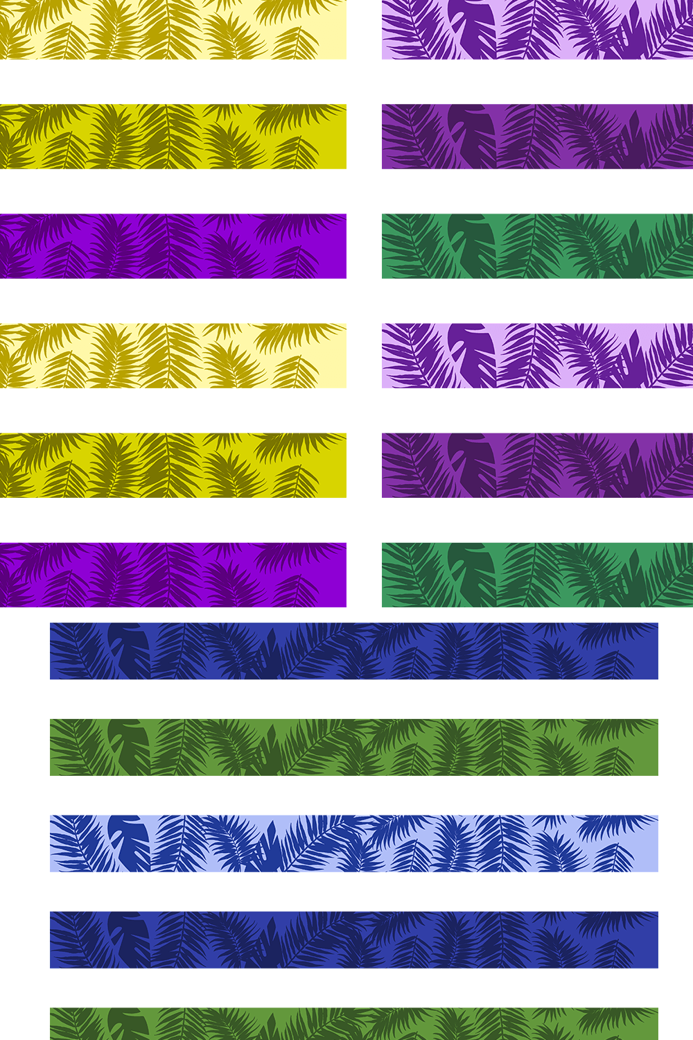 Palm Leaves Pattern pinterest preview image.