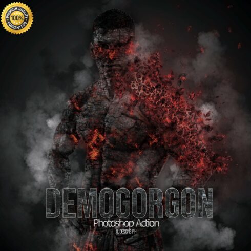 Demogorgon Photoshop Actioncover image.