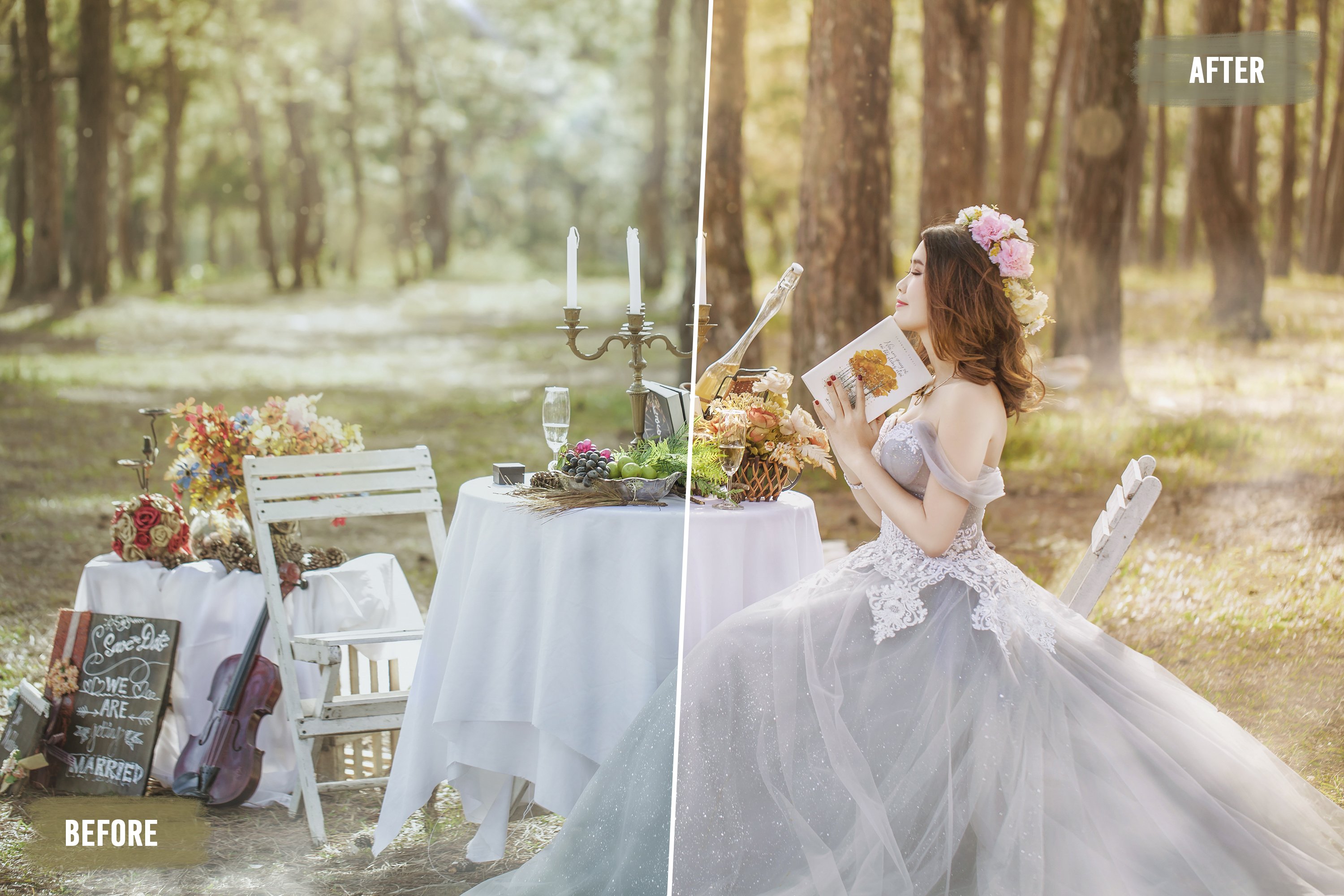 50 Rustic Wedding LUTs Packpreview image.