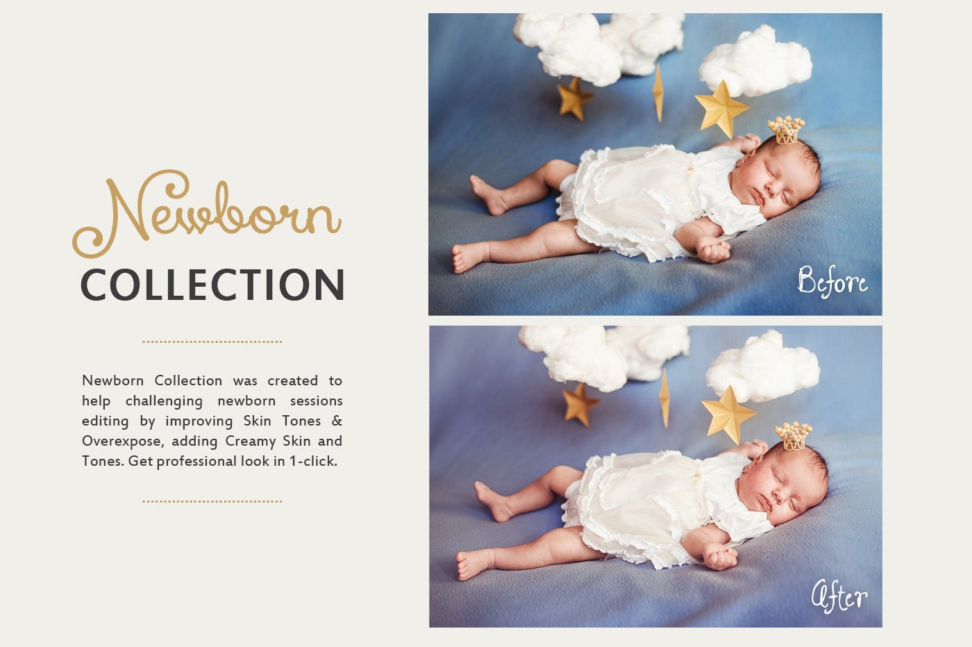 30 Newborn Lightroom Presetspreview image.