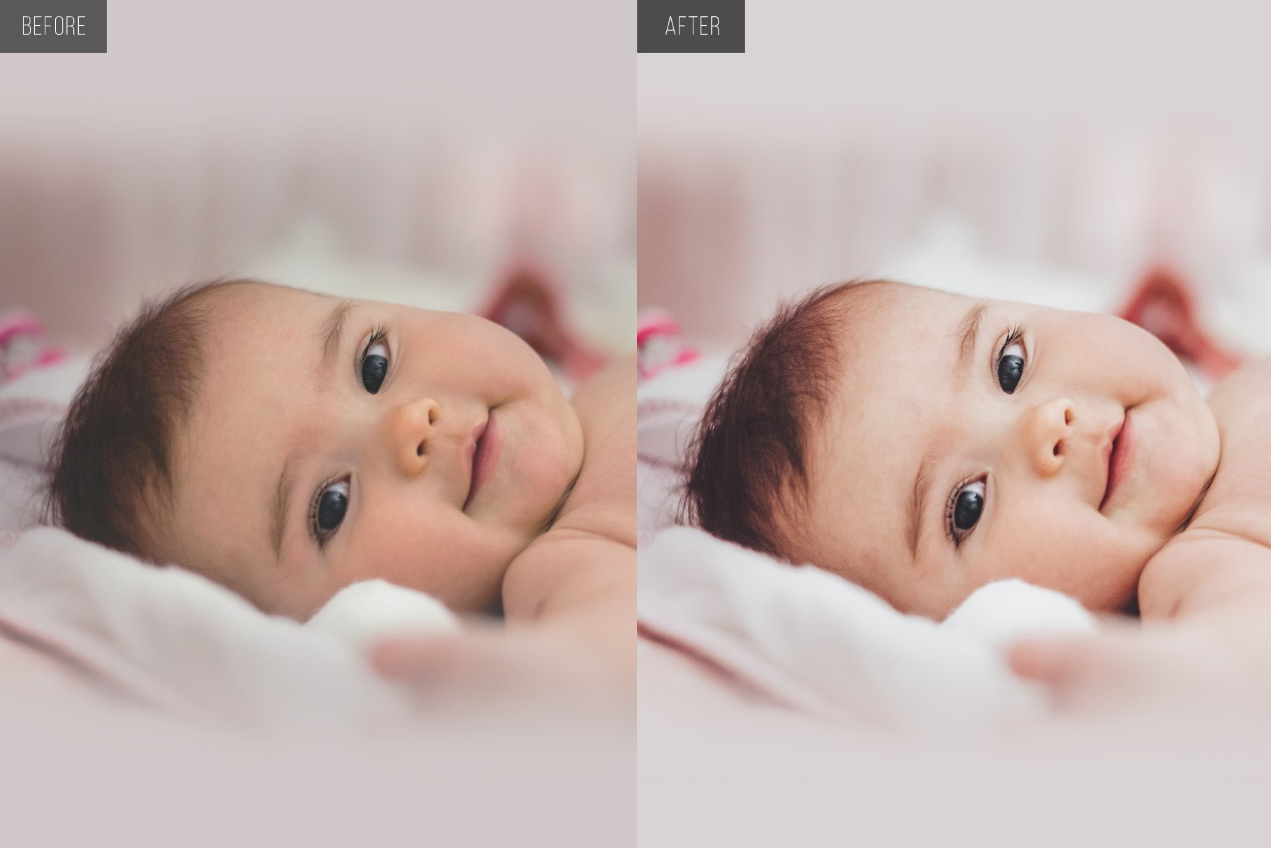 Newborn Baby Lightroom Presetspreview image.