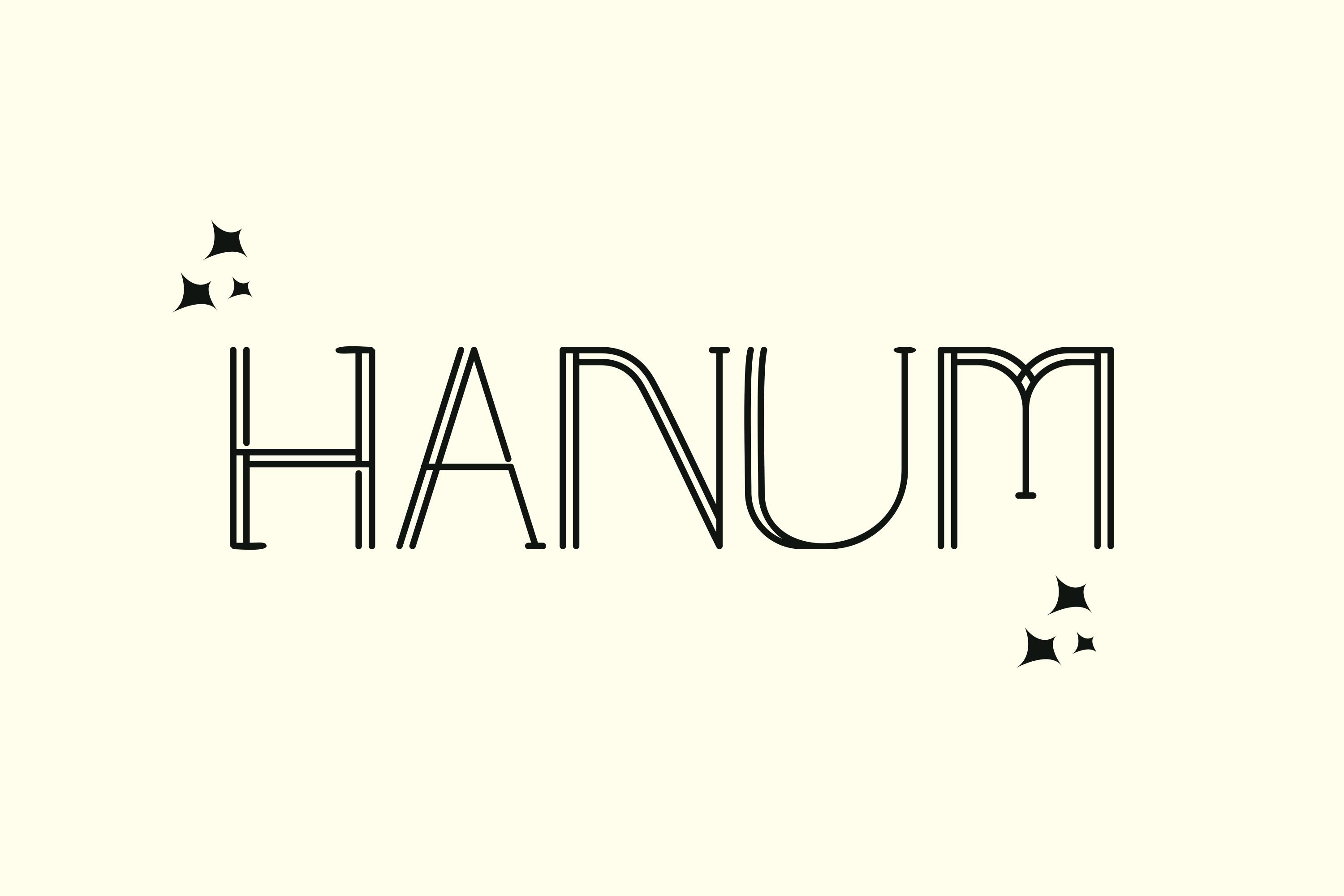 Hanum Font preview image.