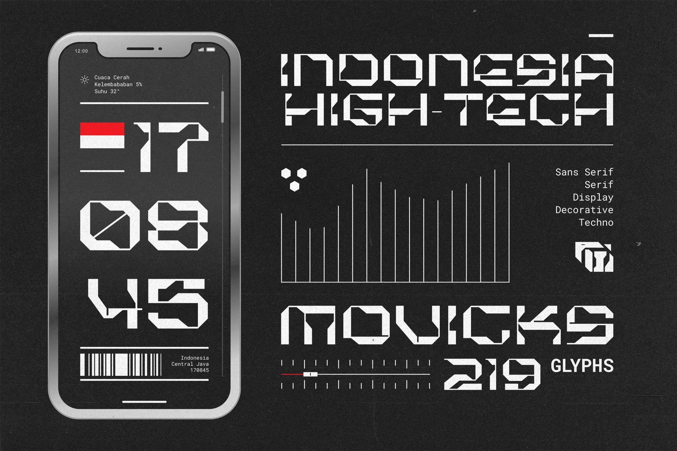 Movicks Typeface preview image.