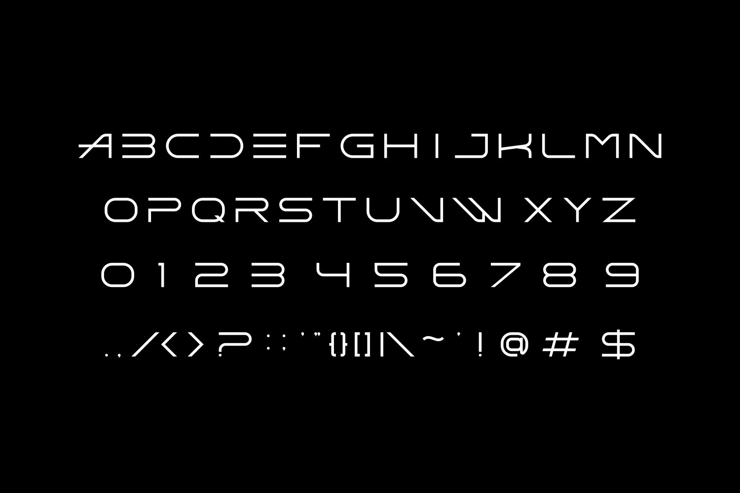 Akegin font preview image.