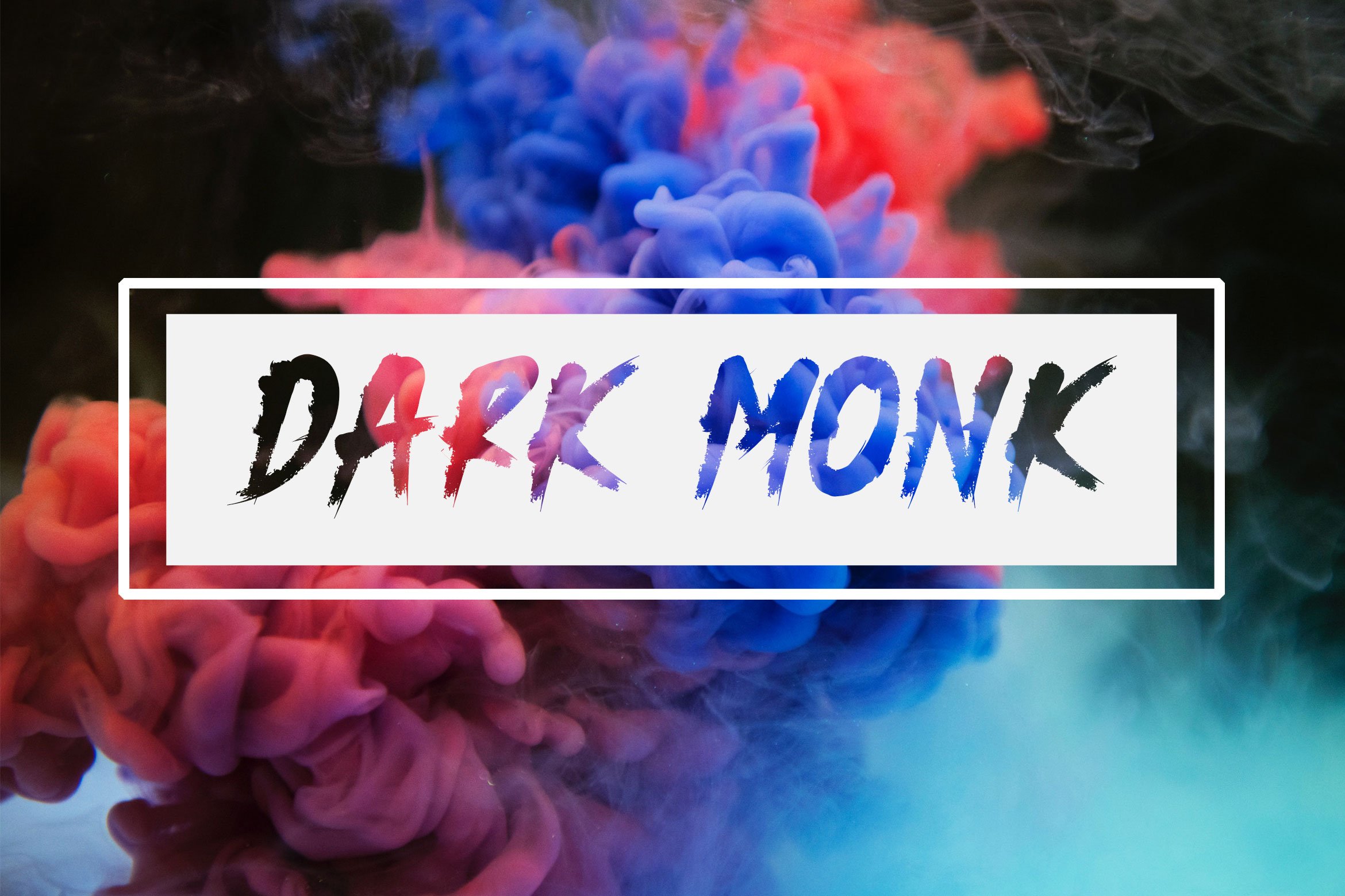 Dark Monk - Brush Font cover image.