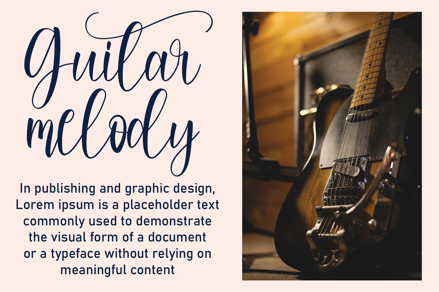 Melody Vintage | handwritten font preview image.