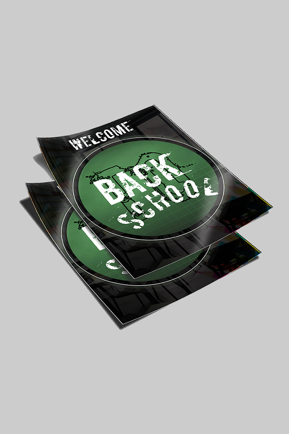 Back to school poster design pinterest preview image.