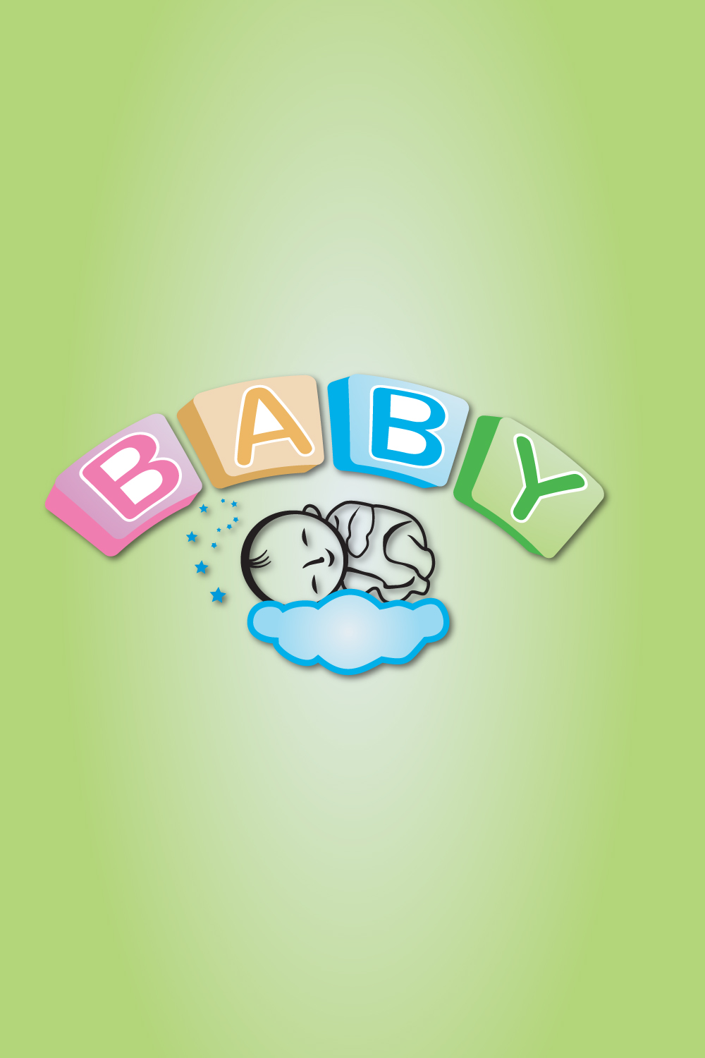 BABY 3D Text Effect Design t- shirt Design gradient effect pinterest preview image.