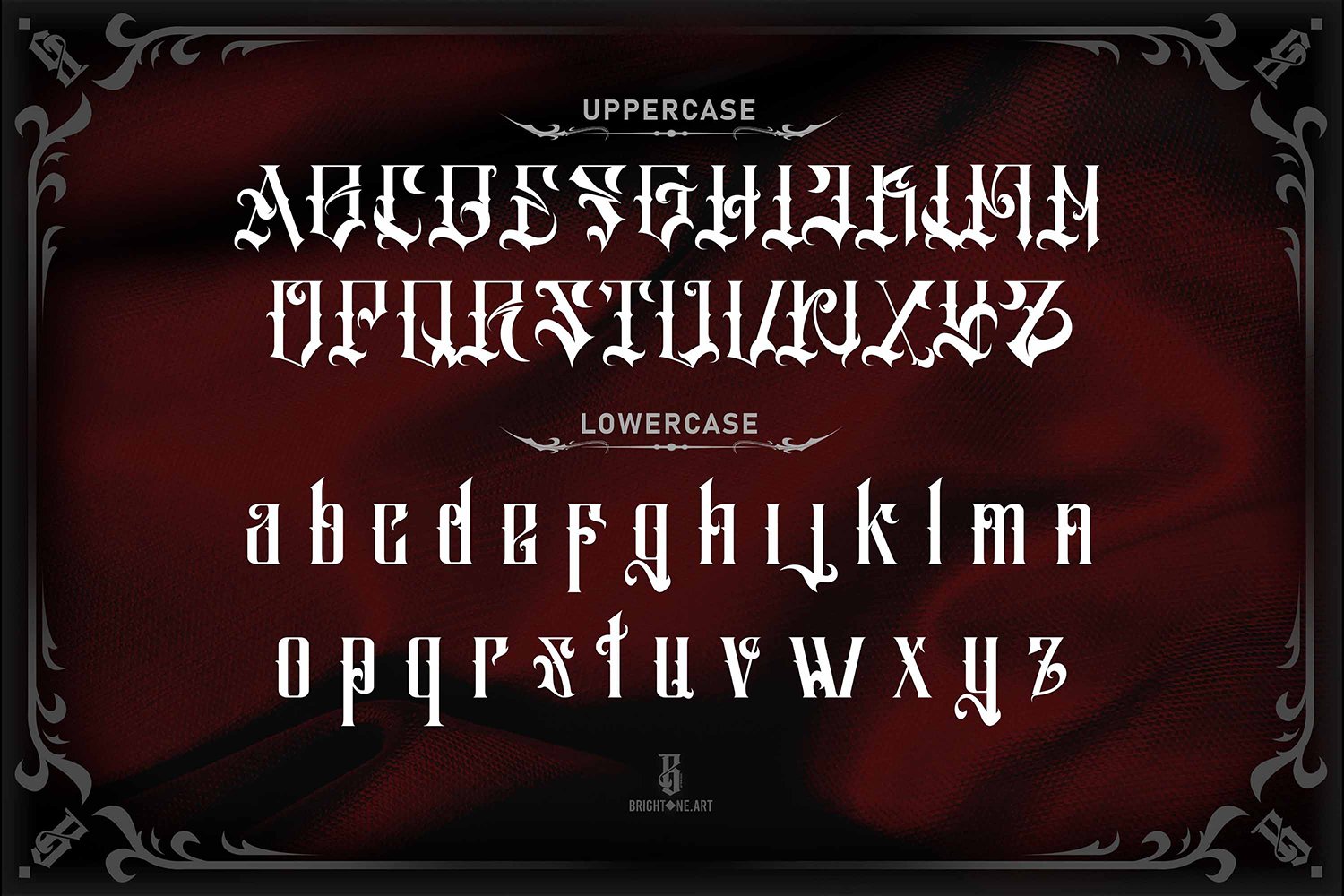 Salliery - Blackletter Tattoo Font preview image.