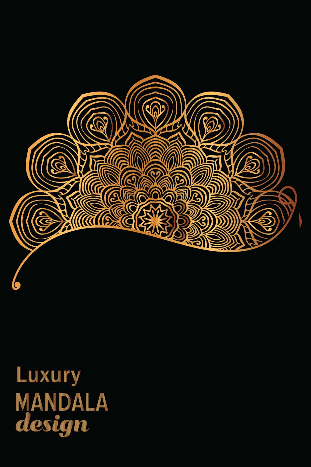 Luxury mandala background design pinterest preview image.