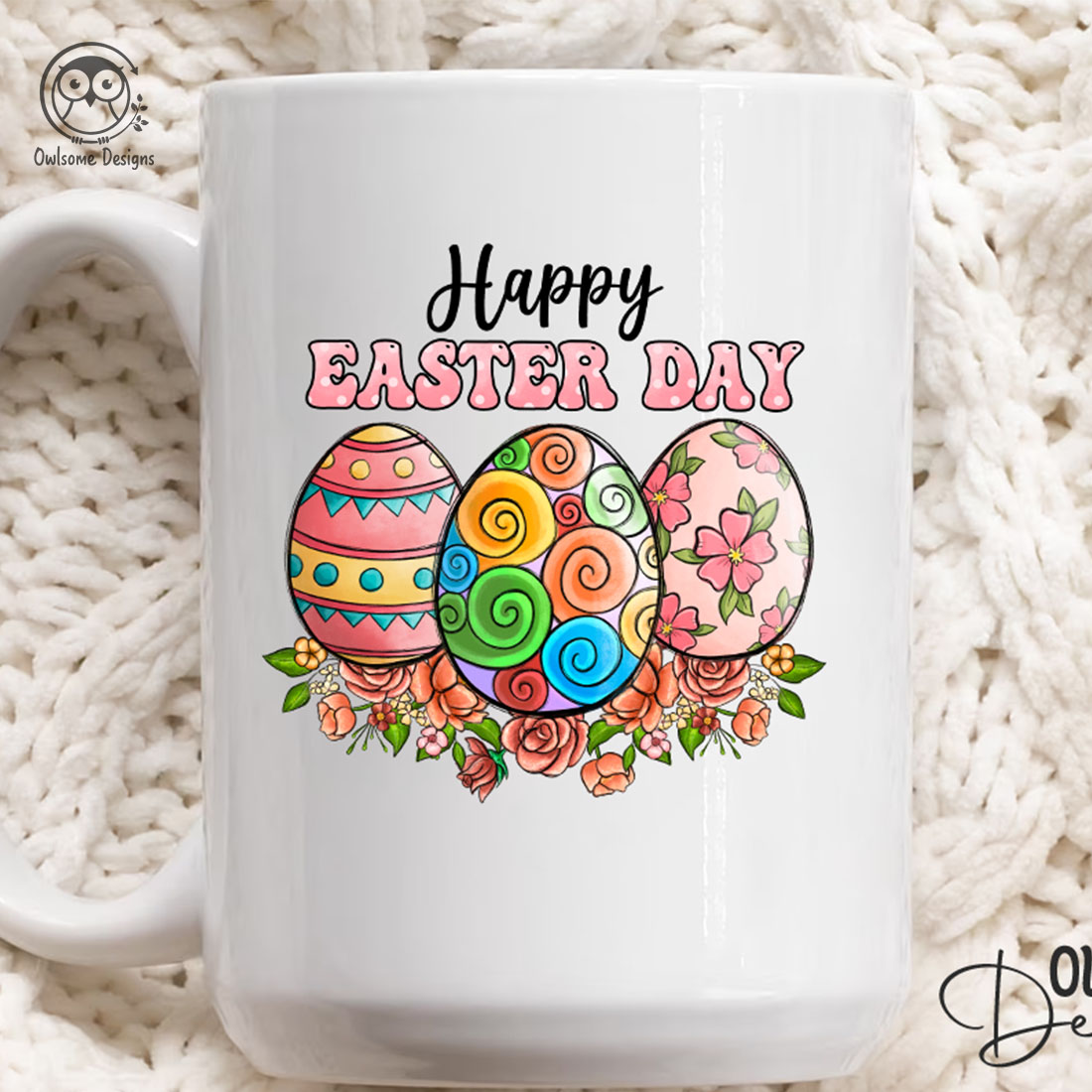 Egg Easter Painted Easter Egg Easter Egg Pattern Flower Flat PNG