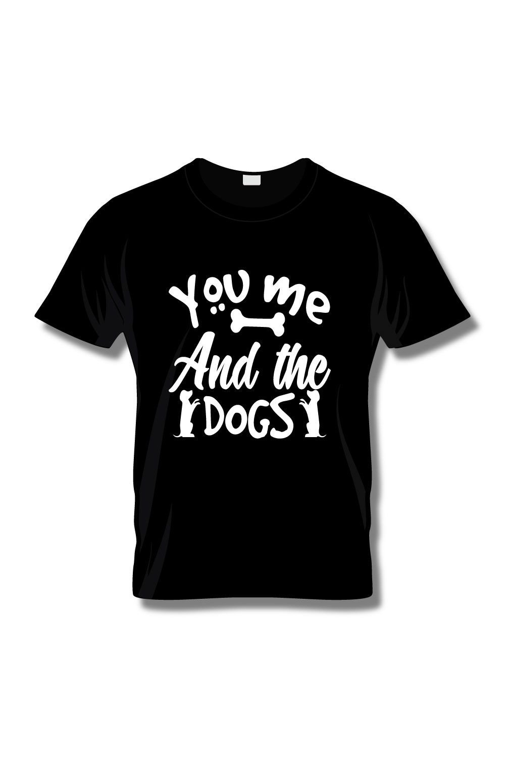 Dog Lover T-Shirt Design pinterest preview image.