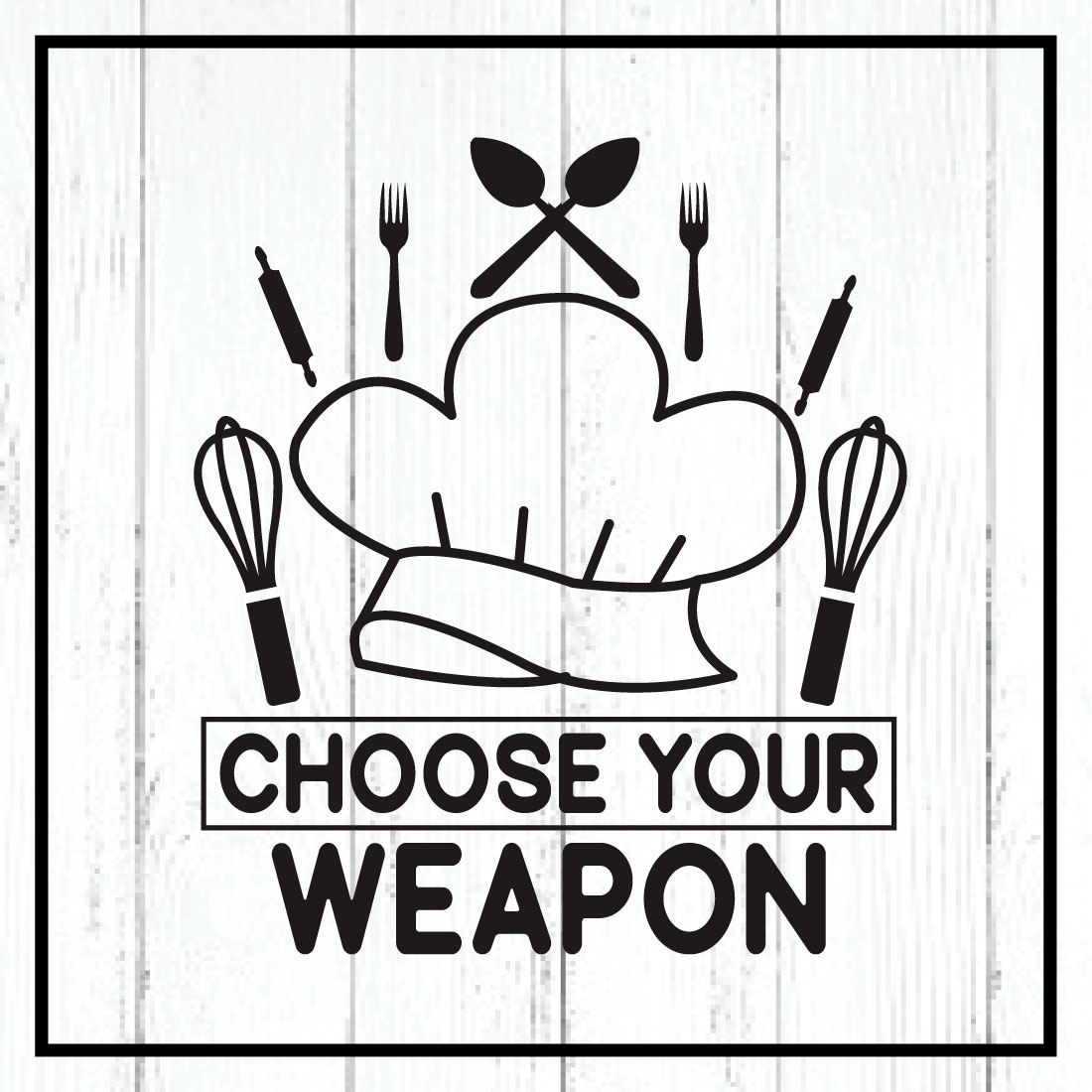 choose your weapon svg cover image.