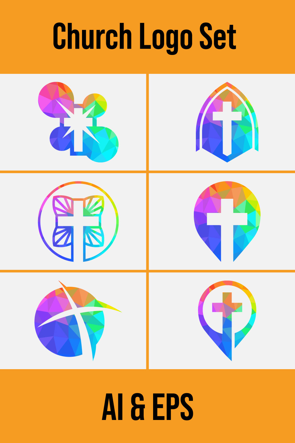 Church logo Christian sign symbols The Cross of Jesus pinterest preview image.