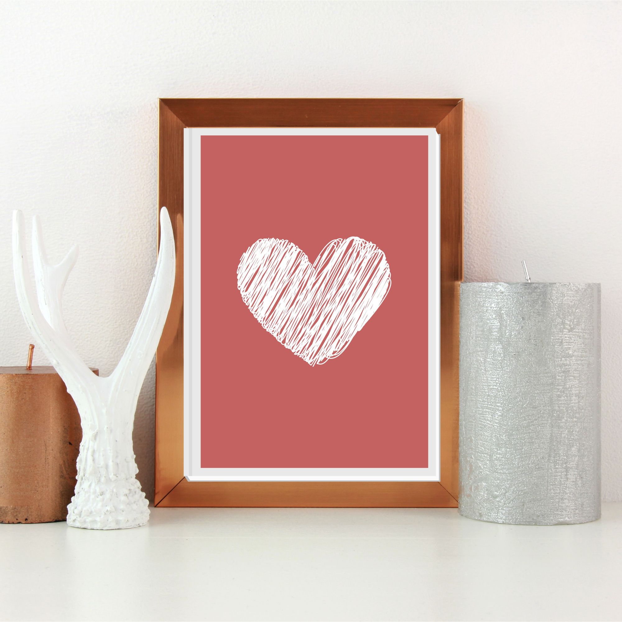 Valentines Day Printable Gallery Wall Art, Modern Valentine Home Decor, Romantic Art Prints- Digital Download cover image.