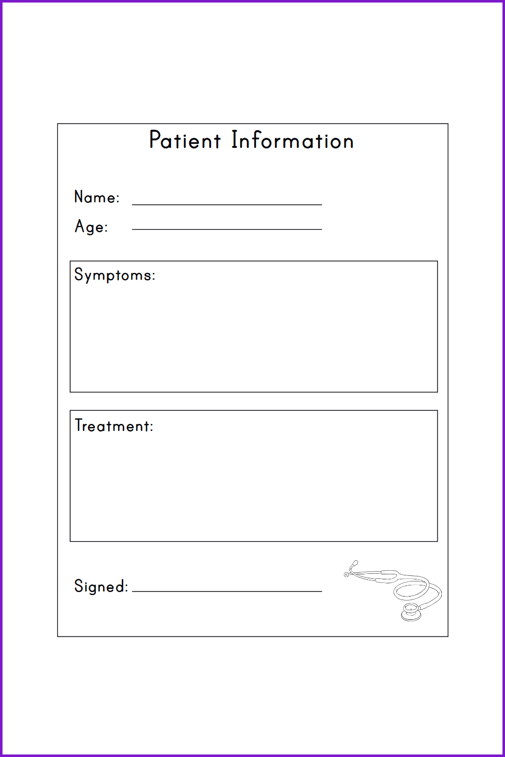A minimalist DR Note template.