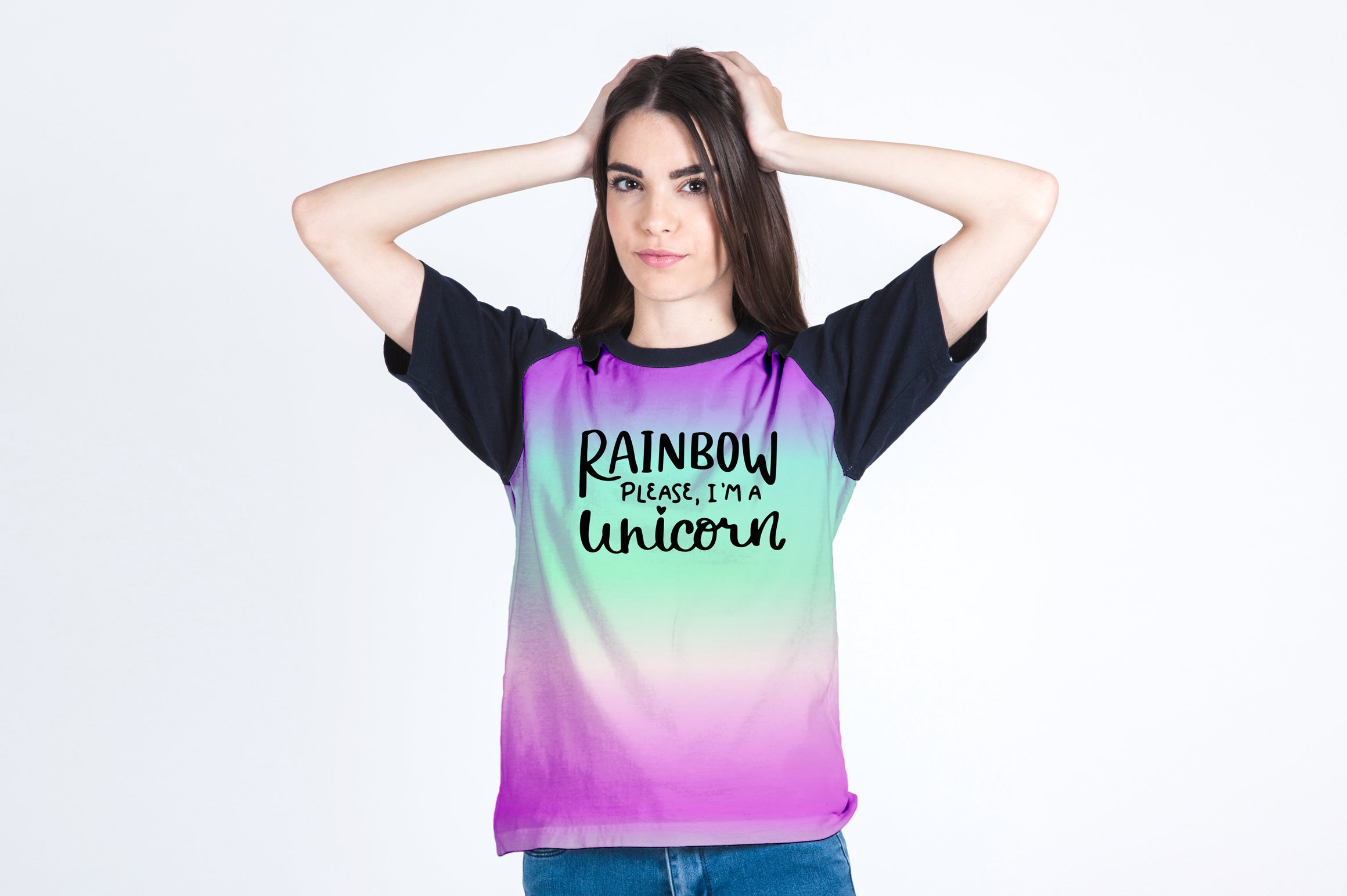 3 glorious gradients unicorn t shirt 109