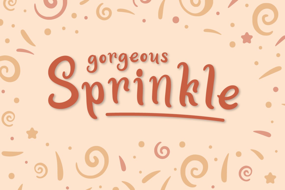 3 gorgeous sprinkle with cute playful spirals and stars 56