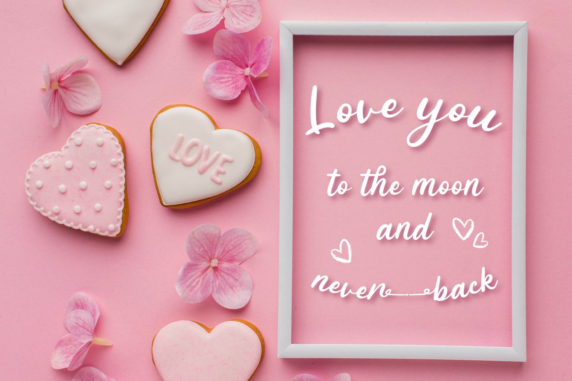 3 love quotes valentine dots font 493