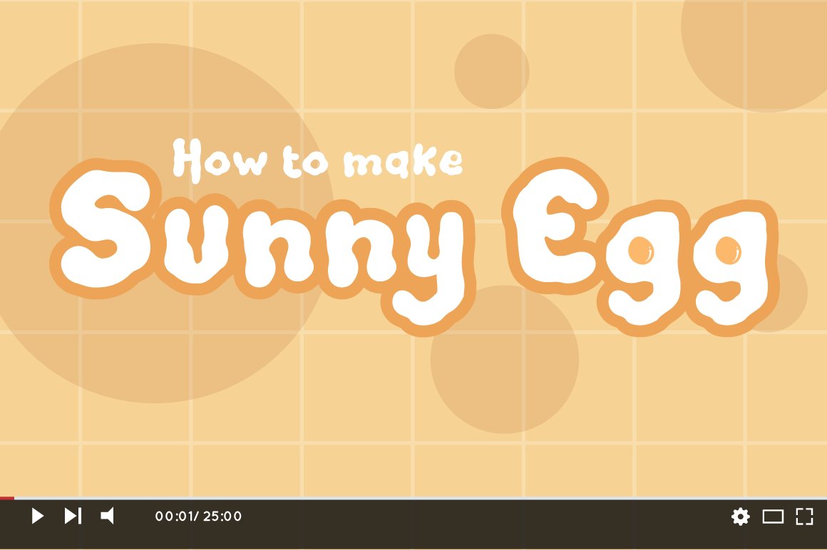 3 youtube thumbnail about how to make sunny egg 55