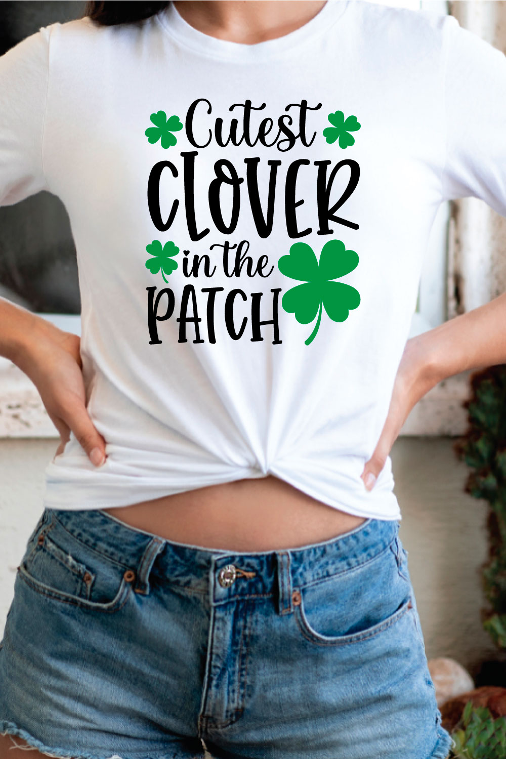 cutest clover in the patch svg pinterest preview image.