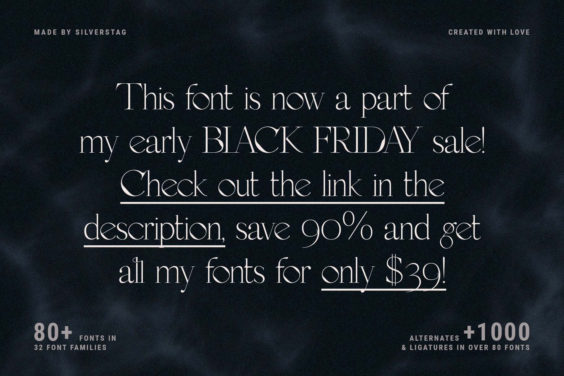 SAVIGNY - Psychedelic Display Font preview image.