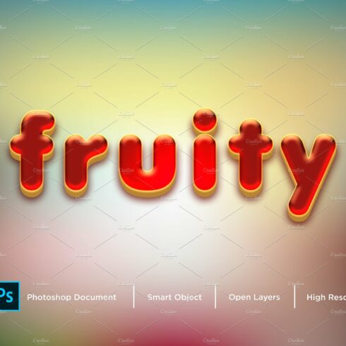 fruity Text Effect & Layer Stylecover image.