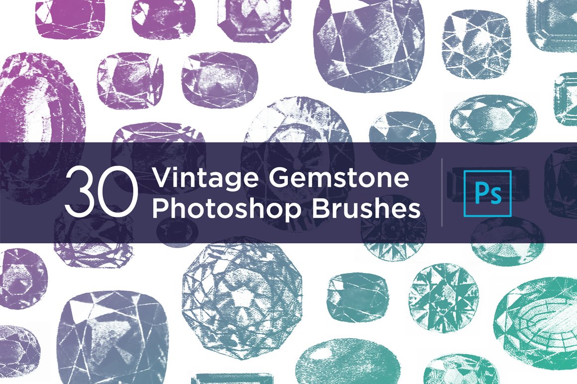 30 Vintage Gemstone PS Brushescover image.