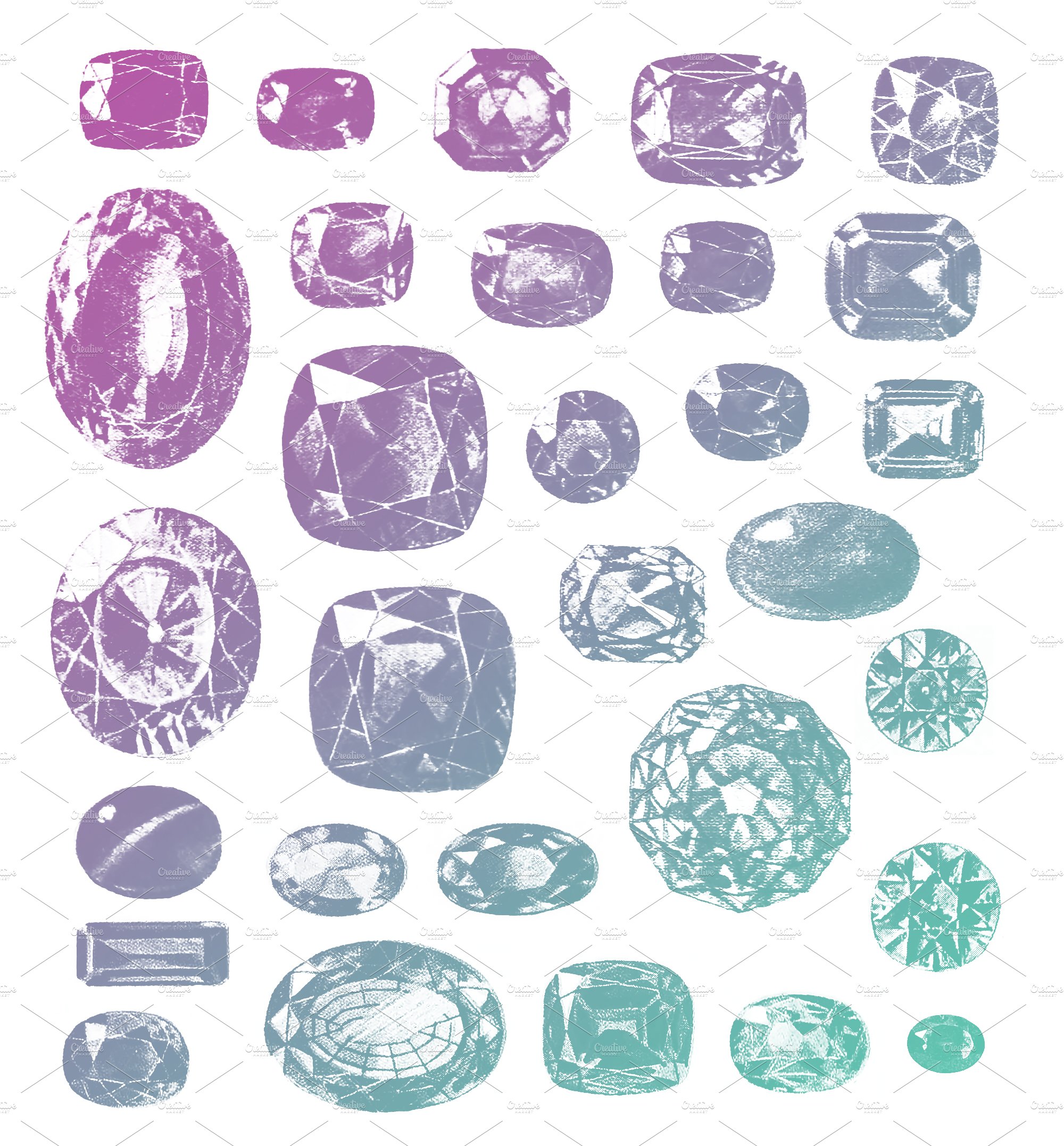 30 Vintage Gemstone PS Brushespreview image.