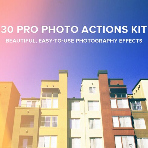 30 Pro Photo Actions Kitcover image.