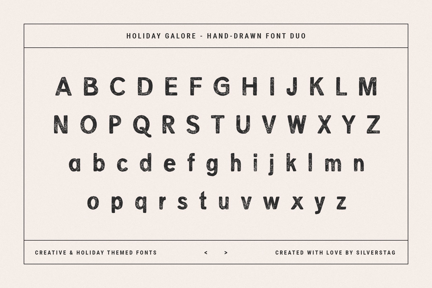 31 holiday galore font duo by silver stag 50
