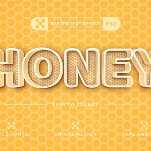 PSD Honey - Editable Text Effectcover image.