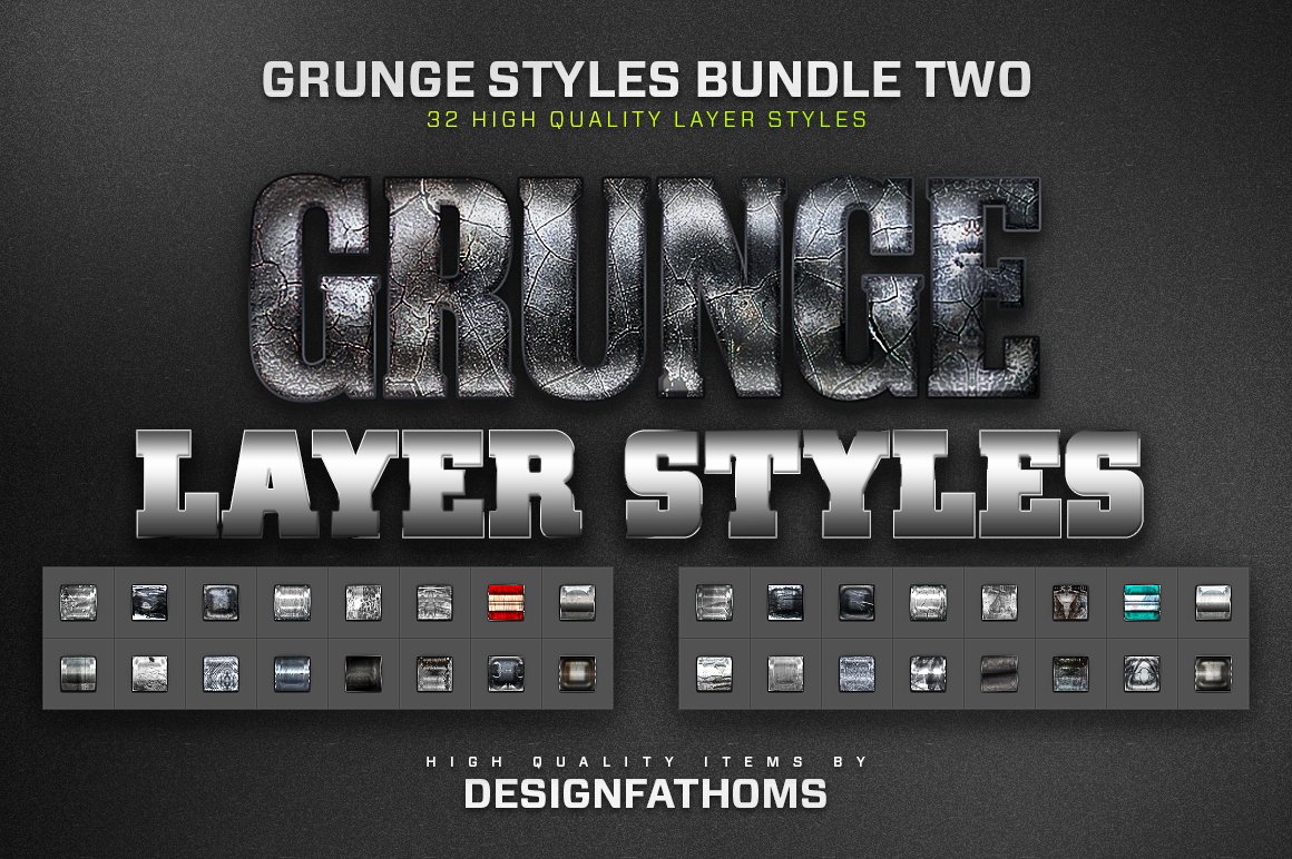 32 Grunge Styles Bundle 2cover image.