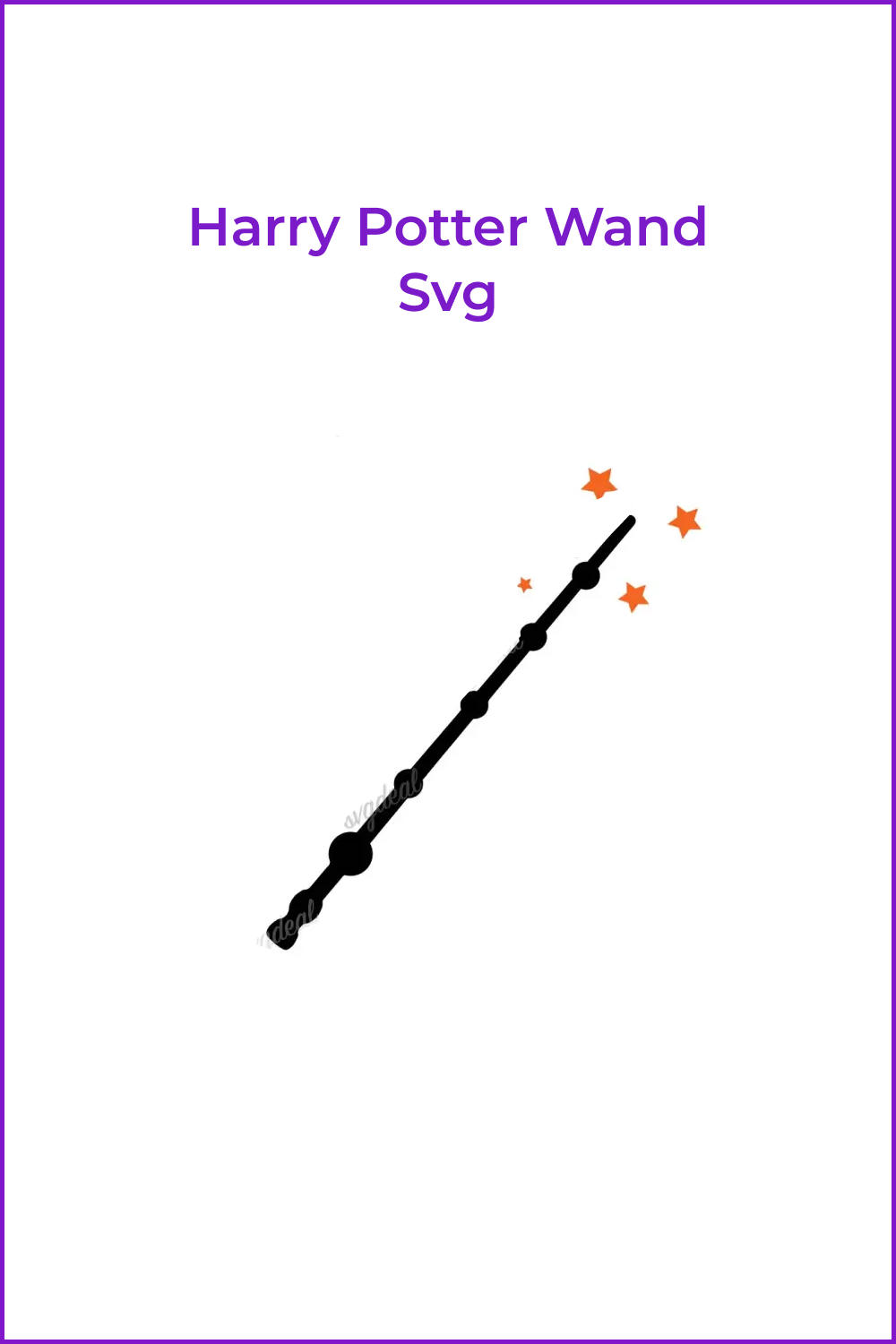Image of an elder wand with asterisks.