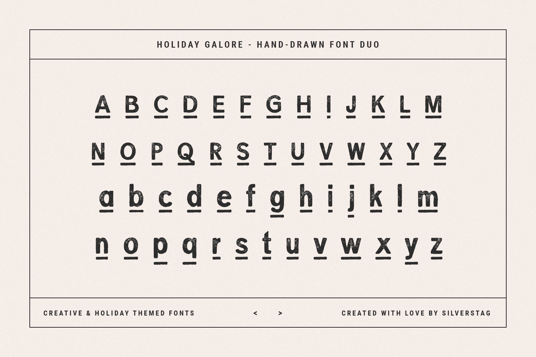 32 holiday galore font duo by silver stag 374