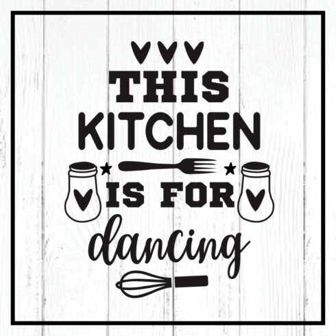 this kitchen is for dancing svg cover image.